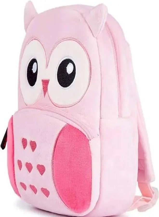 Black Hill Kids Preschool Bag for Boys and Girls, Cute Soft Plush school Animal Cartoon Mini Backpack Little kids bags for 2-5 years Baby/Boys/Girls Nursery, Preschool,Picnic (New pink Owl) - Image 3